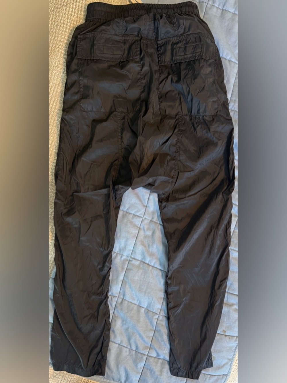 Diesel Nylon Drop Crotch Cargo Pants Black Made in Italy Techwear Sz S - Picture 15 of 15